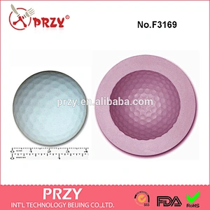 F3169 golf ball standard size craft sugar silicone rubber mould craft cake decoration mold