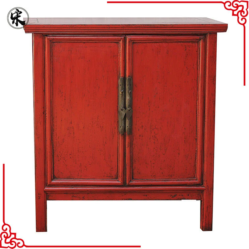 chinese antique old solid wood pine sideboard furniture