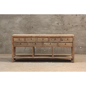 shanxi milti drawered elm console
