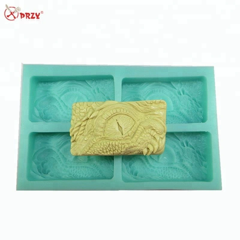 Dragon eyes 4 Cavities Soap molds Ice mould dragon pattern Cake baking mold silicone