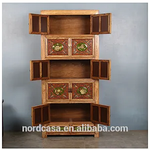 wholesale antique furniture china antique solid wood living room cabinet wardrobe furniture