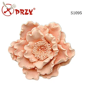 S1095 High quality Glorious Peony 3d silicone soap mold 3D peony flower silicone hand made soap mold