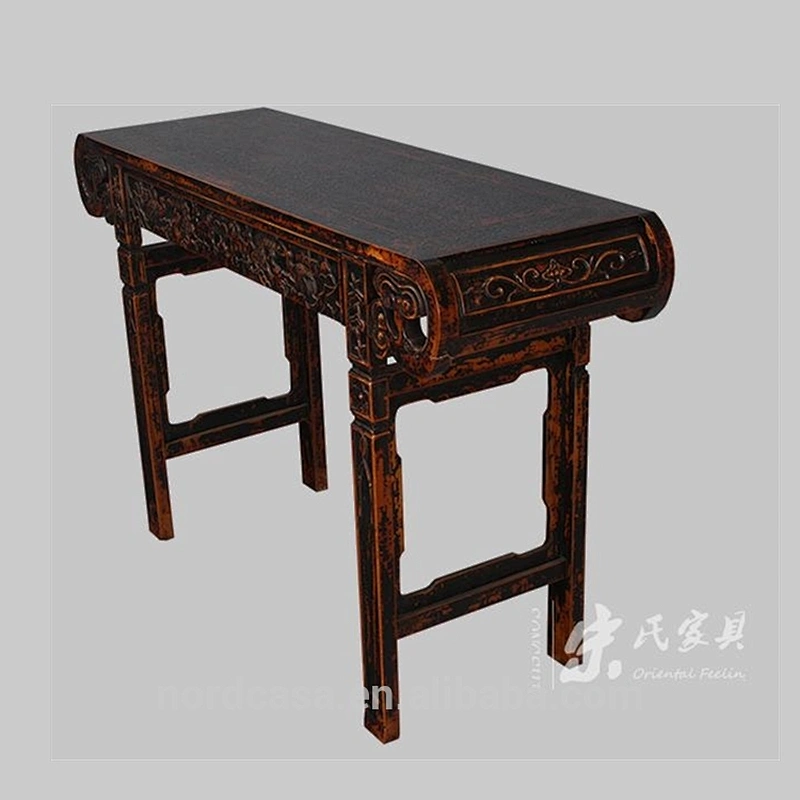Chinese antique narrow wooden altar table