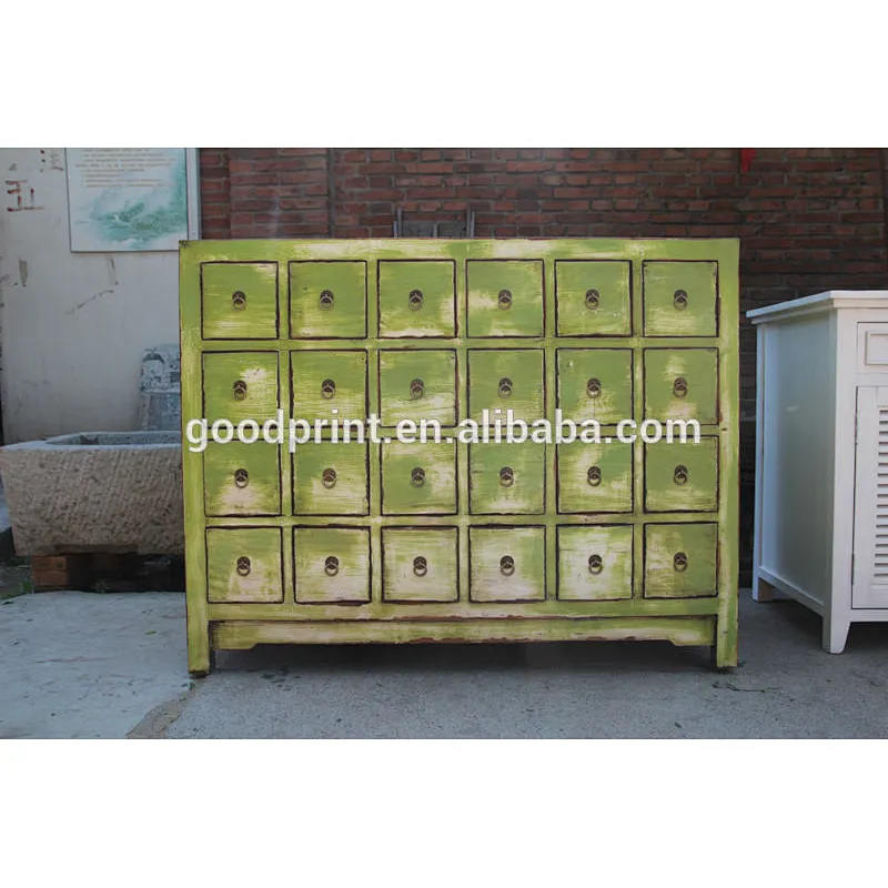 antique chinese wooden corner cabinet,wooden cabinet w/6 drawers,antiquewhite,stamp theme