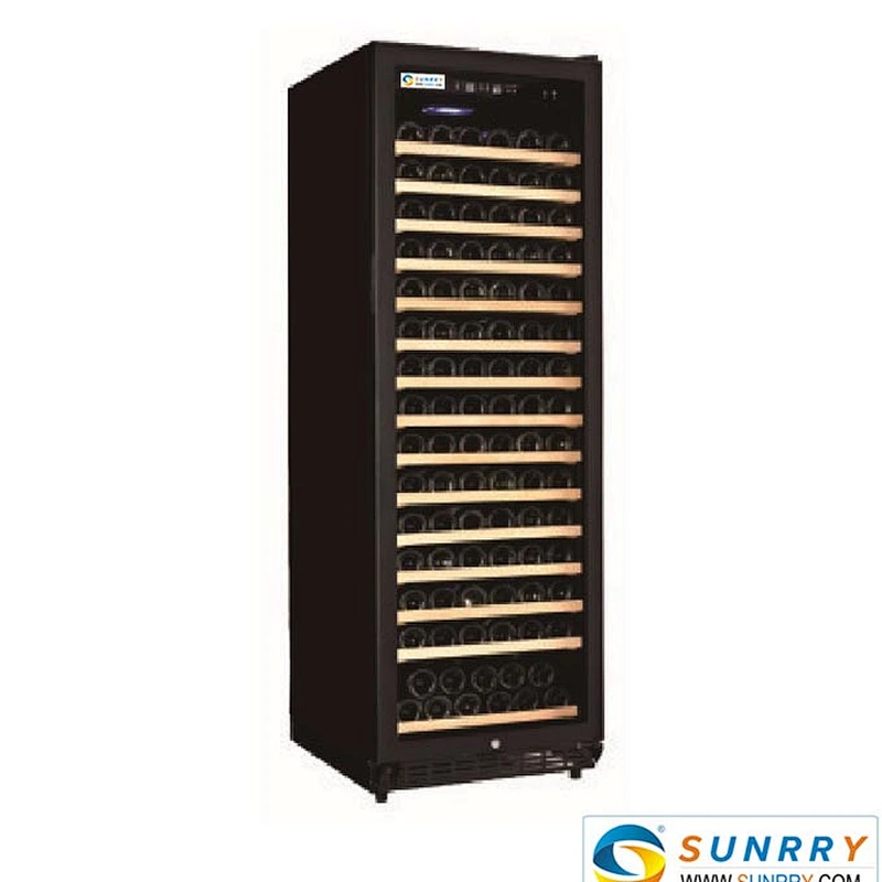 Lowes display wine refrigerators with decorative wood shelves