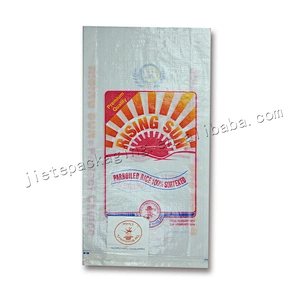 High quality wholesale customized reusable pp woven rice packaging bag