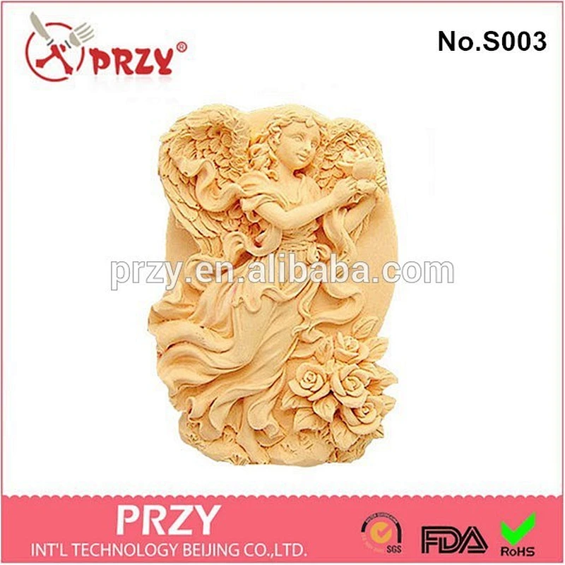 2015 DIY handmade angel silicone molds for soap making