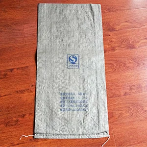 50kg gray pp woven cement bag for packing interior wall puttuy,sand,building garbage