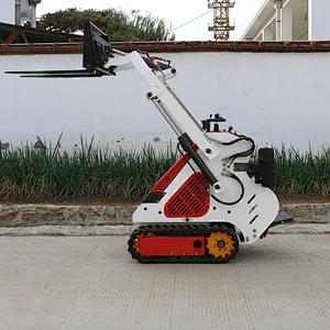 CE 23hp Power mini skid steer loader YF380 with ripper and digger attachment