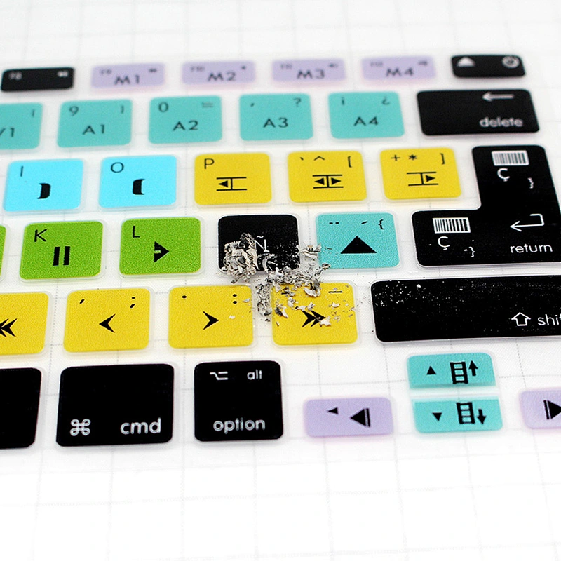 amazon hot sales Avid Media Composer shortcuts keyboard skin Spanish Laptop Keyboard Custom Covers For macbook pro 13