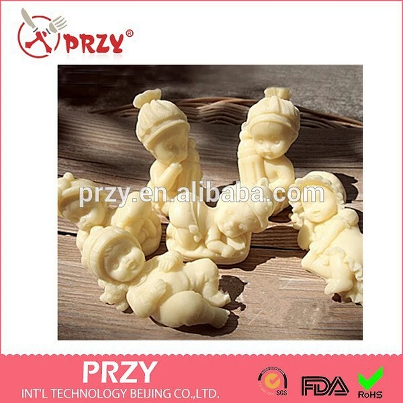 Baby silicone soap molds/baby cake silicone molds