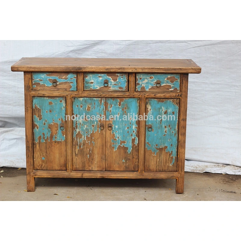 Chinese style antique hand painted furniture living room side cabinet