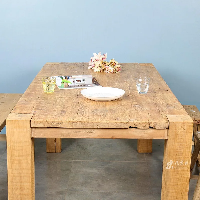 wholesale rustic reclaimed wood handmade furniture kitchen table