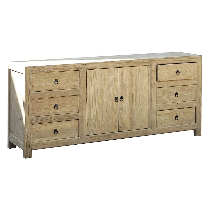asian chinese antique reclaimed bleached wood sideboard living room drawer storage furniture