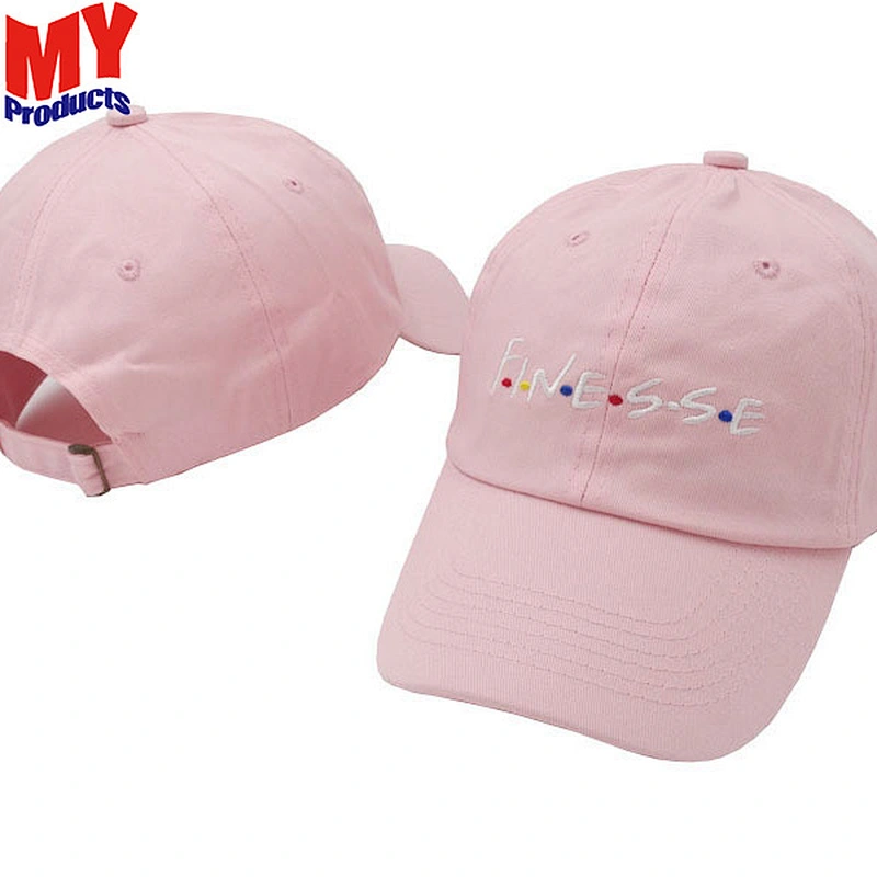 embroidery simple logo baseball hat 6 panel cotton cap
