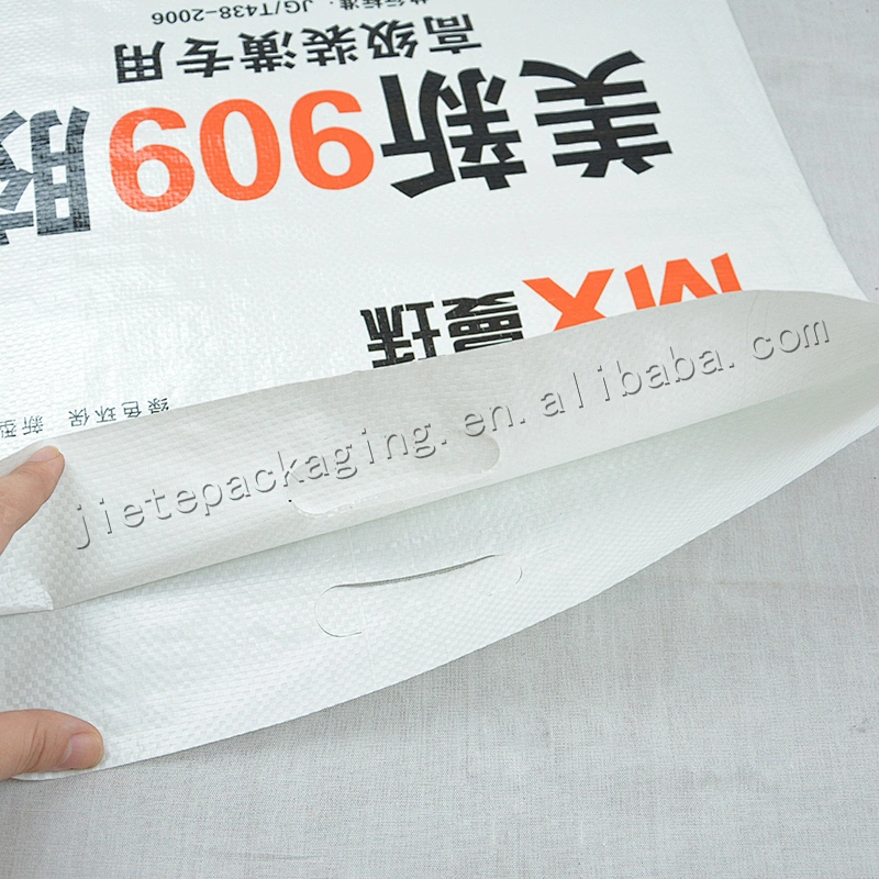 Customized design logo printing bopp laminated PP woven cement packing bag for wall putty powder, dry mortar,tile adhesive
