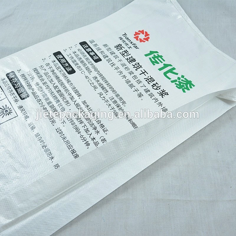 Agriculture and industrial use bopp laminated construction cement, putty, mortar pp woven bag with valve port