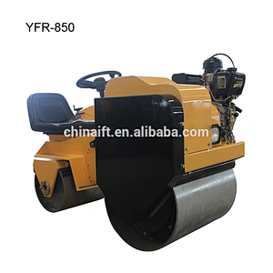 High Quality Hydraulic drive double drum ride on mini road roller YFR-850