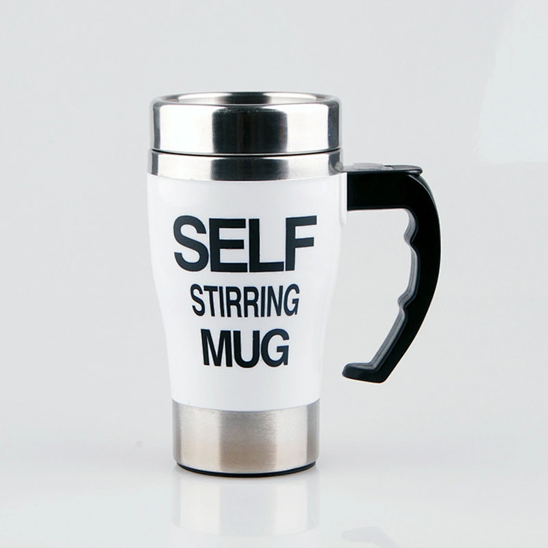 OEM LOGO portable coffee mixing cup Auto self stirring mug with handle