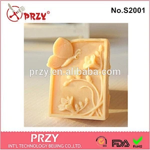Handmade butterfly silicone mold for soap , silicone soap loaf molds
