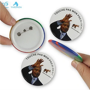 Cheap metal tin button badge/ hot sell button badge Pin/ wholesale custom tin badge