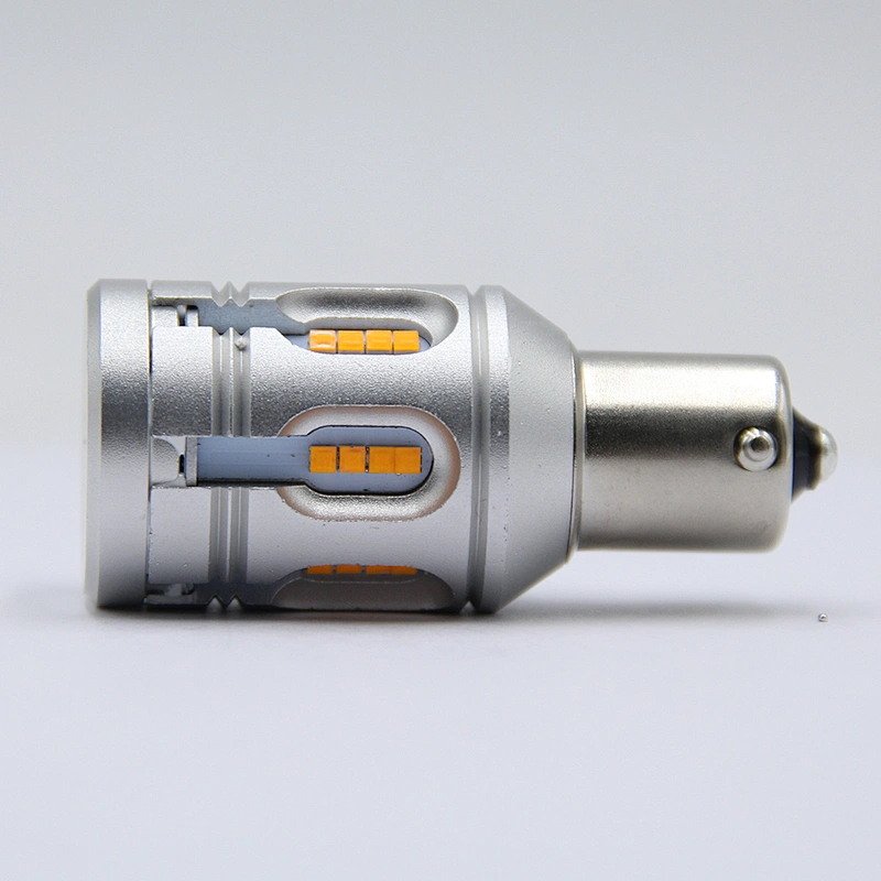 LANDJOY S1C 24SMD 2020 1000LM error free bulb BA15S BAU15S p21w 1156 CANBUS led light amber