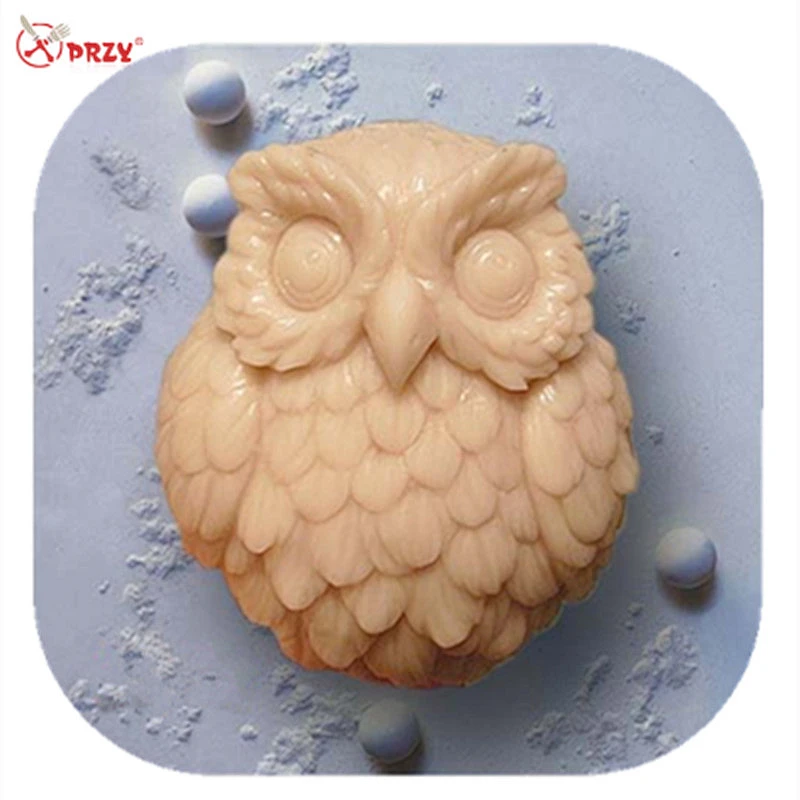 3D Owl shape Soap mold handmade bird Candle molds Chocolate mould Silicone Aroma Stone Molds