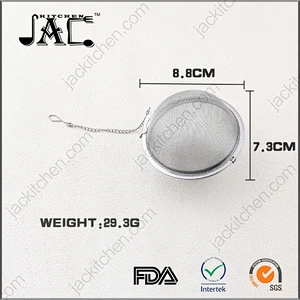 FDA approved Stainless Steel Wholesale Mesh Tea Ball Infuser