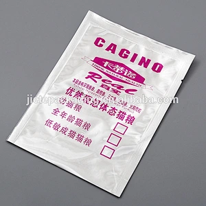 Custom printing PE plastic cat food feed packaging bag