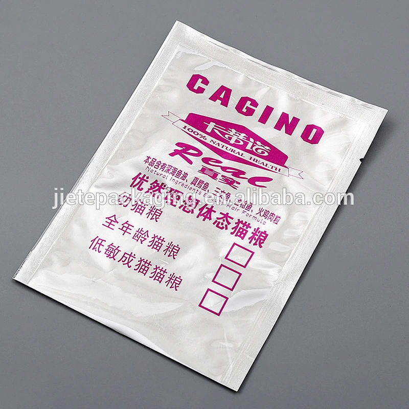Custom printing PE plastic cat food feed packaging bag