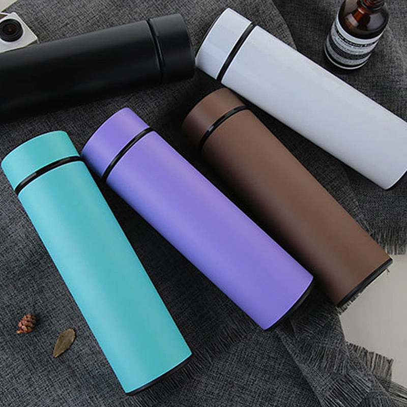 Safely material Matte effects 500ml vacuum flask for gift