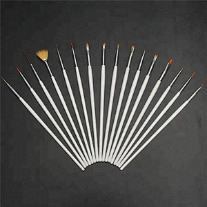 16Pcs professional acrylic carving powder gel liquid salon nali art brushes set polish gel makeup brushes nail tools
