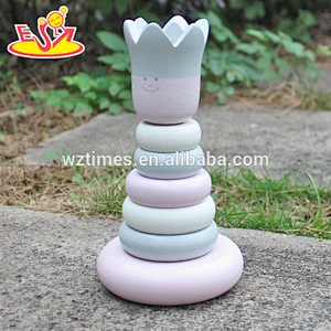 2018 wholesale wooden baby stacking toys high quality wooden baby stacking toys best wooden baby stacking toys W13D129