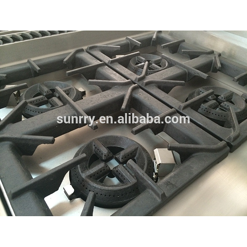 Commercial indoor stainless steel free standing induction 6 burner cooker gas range with gas stove oven