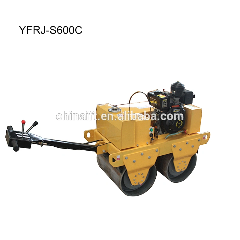 Small Soil Compactor 550kg Double Drum Baby Roller YFRJ-S600C