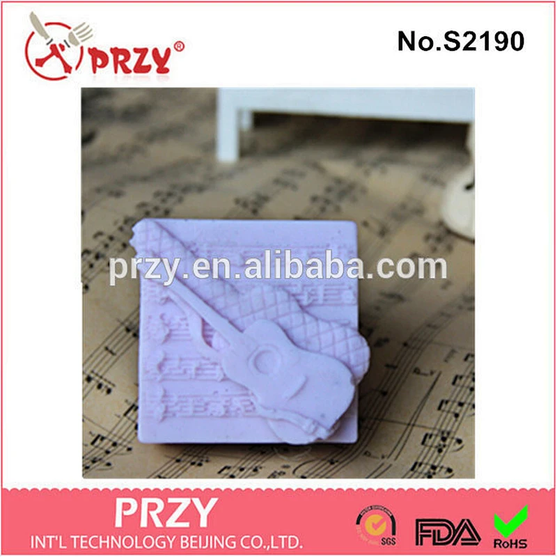 DIY handmade guitar silicone molds for soap making