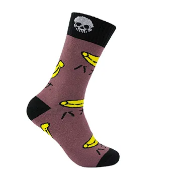 Wholesale Women Custom Fashion Casual Cartoon Banana Jacquard Socks