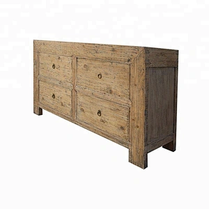 wholesale Chinese oriental rustic reclaimed wood buffet living room furniture