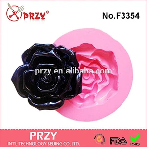 F3354 Rose mold for fondant silicone rose cake mold diy candy mold