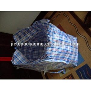 Economical custom design china recyclable pp woven zipper bag