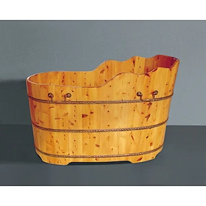 China Manufacture Adult Portable Solid Wooden Bathtub Hot Sale