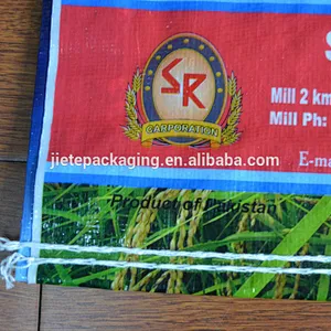 Supply professional plastic bopp laminated 25kg rice packing bag