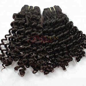raw virgin human hair bundle full culticles color #1b hair extensions Filipino Kinky Curly Raw Hair