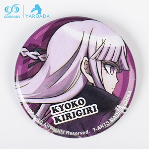 Souvenir your own designs round customized tinplate badge for bag/clothes