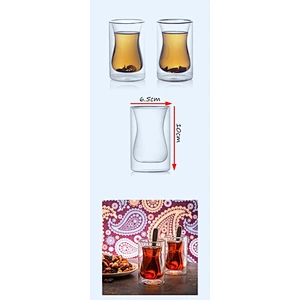 Hot Selling Eco-friendly High Borosilicate Double Wall Glass Cup Tea Beer or Coffee Glass Mug