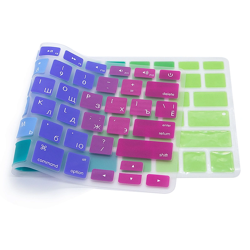 Silicone US Russian Colorful Keyboard Protective Film cover  new for macbook pro retina display 13 inch 15 inch