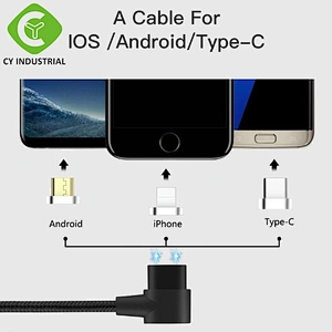 cable manufacturing L-type nice game quick charger multi universal all in one usb data cable for IPhone Android Phone Type C