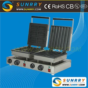 Hot sale snack machine of non-stick egg waffle grill with factory price (SUNRRY SY-WM54D)