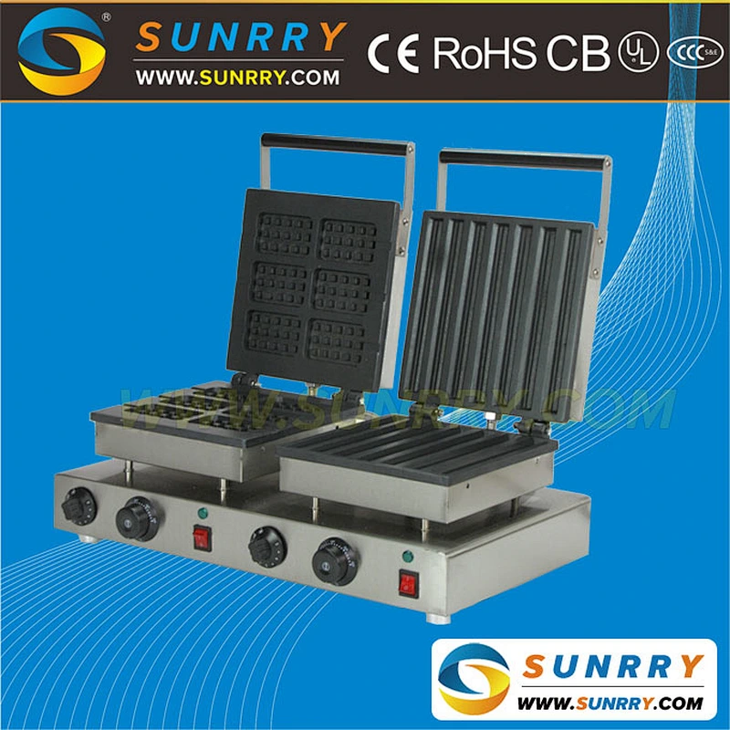 Hot sale snack machine of non-stick egg waffle grill with factory price (SUNRRY SY-WM54D)