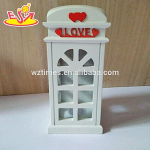 Wholesale cat pattern wooden red money cans best gift children wooden money cans W02A270